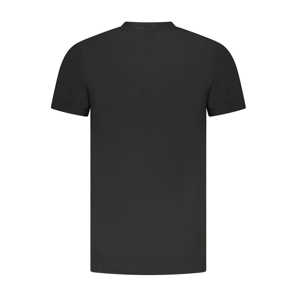 Camiseta negra de algodón para hombre