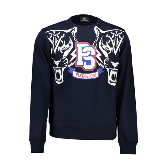 Jersey de algodón azul para hombre
