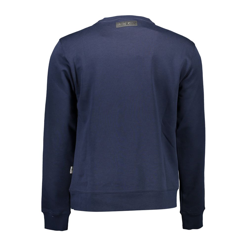 Jersey de algodón azul para hombre
