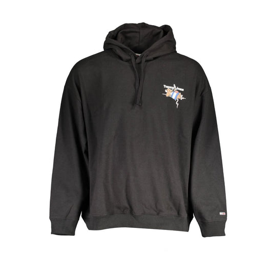 Jersey Negro Algodón Hombre