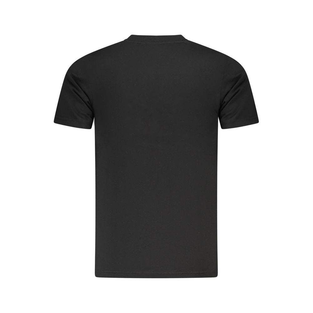 Camiseta negra de algodón para hombre