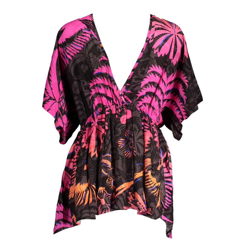 Vestido Negro Viscosa Mujer