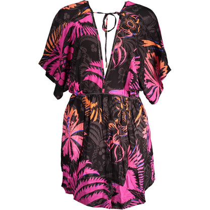 Vestido Negro Viscosa Mujer