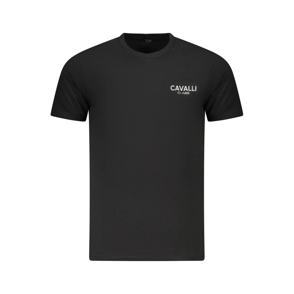 Camiseta negra de algodón para hombre