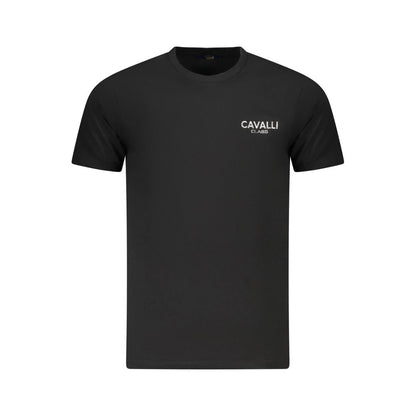 Camiseta negra de algodón para hombre