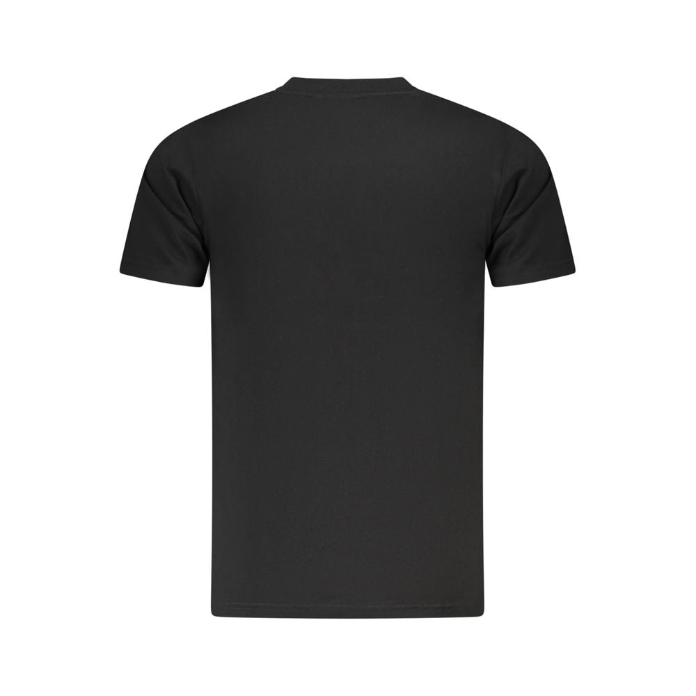 Camiseta negra de algodón para hombre
