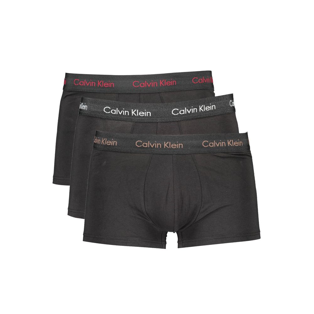 Pack de ropa interior masculina de algodón negro