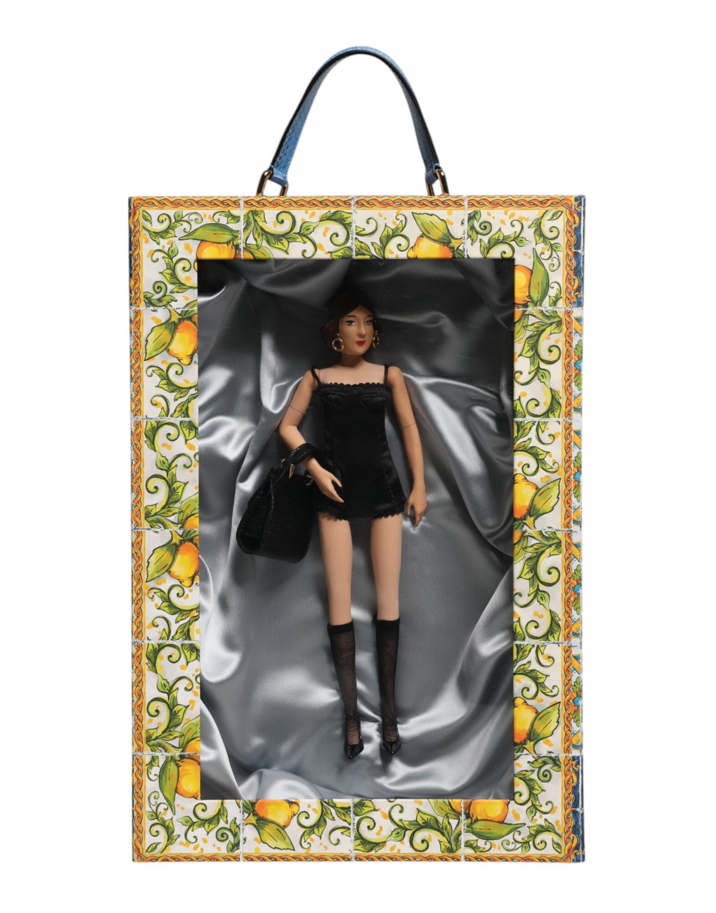 Black Dress Ceramic Porcelain Fashion Leather Sicily Dolls