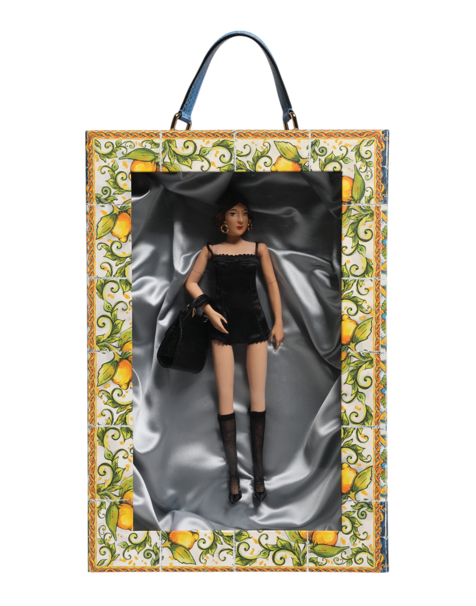 Black Dress Ceramic Porcelain Fashion Leather Sicily Dolls