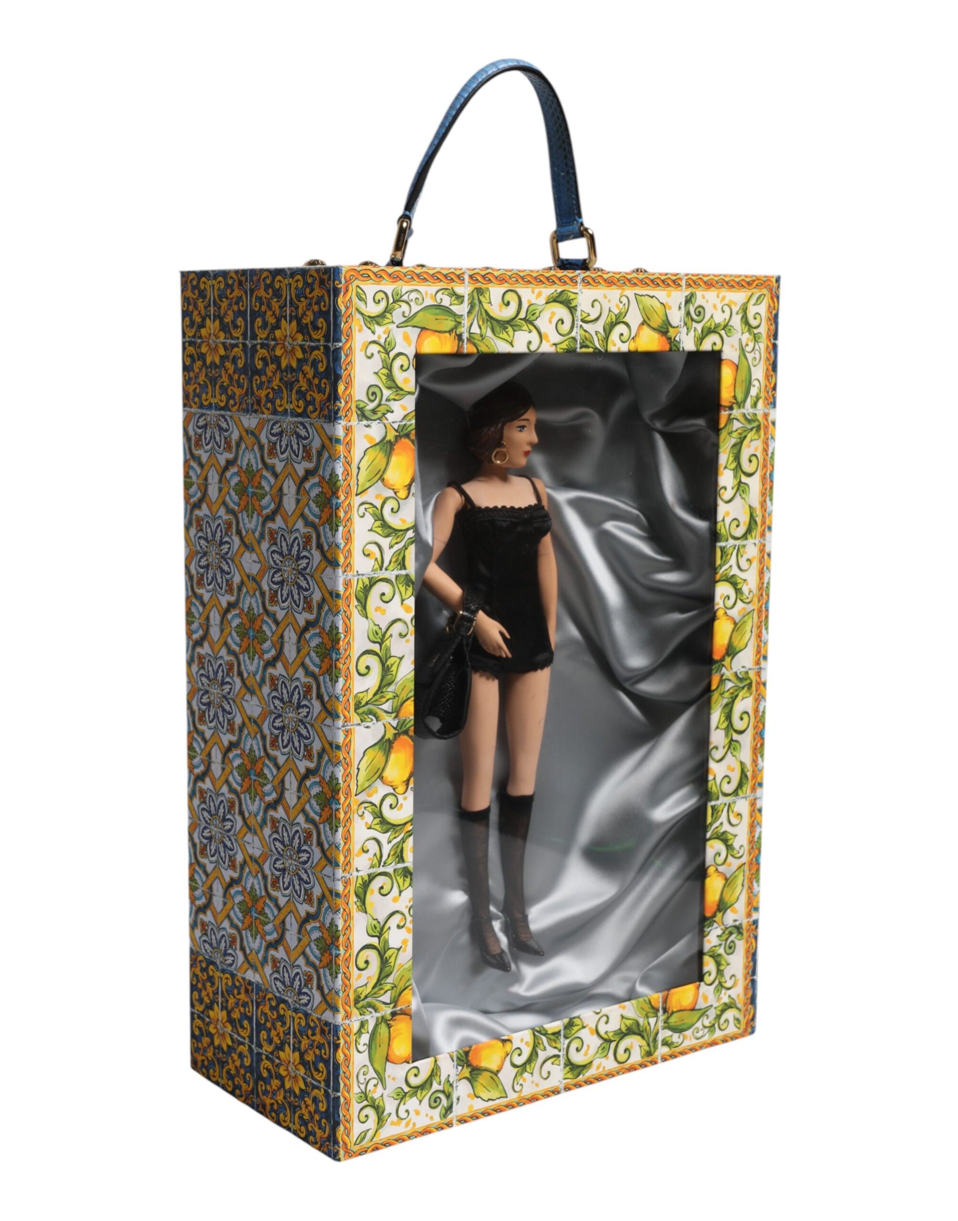Black Dress Ceramic Porcelain Fashion Leather Sicily Dolls