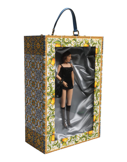 Black Dress Ceramic Porcelain Fashion Leather Sicily Dolls
