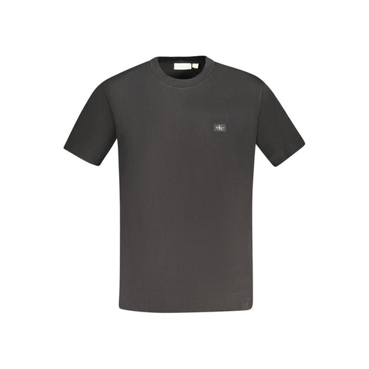 Camiseta negra de algodón para hombre