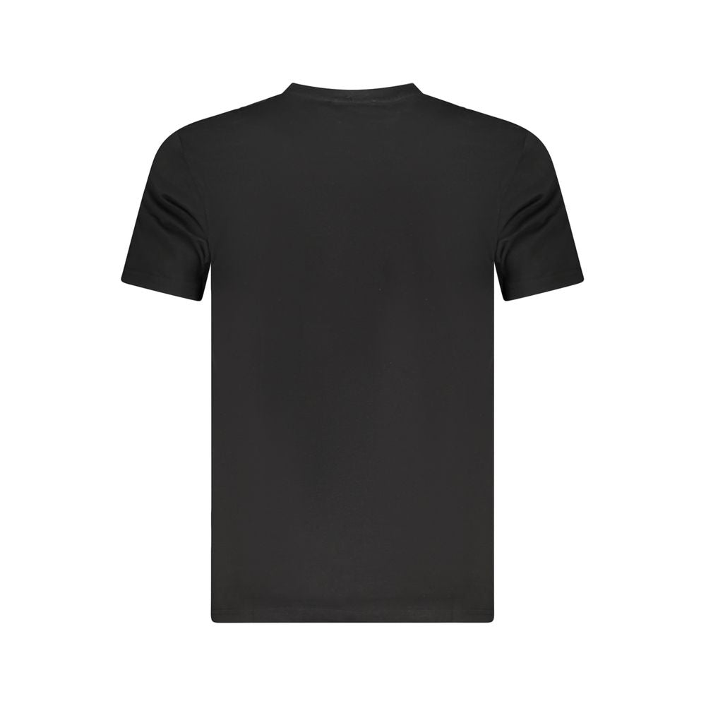 Camiseta negra de algodón para hombre