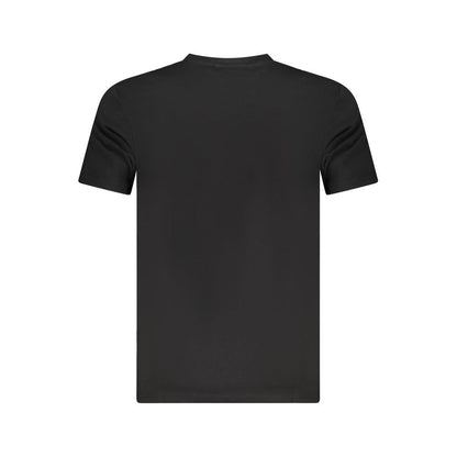 Camiseta negra de algodón para hombre