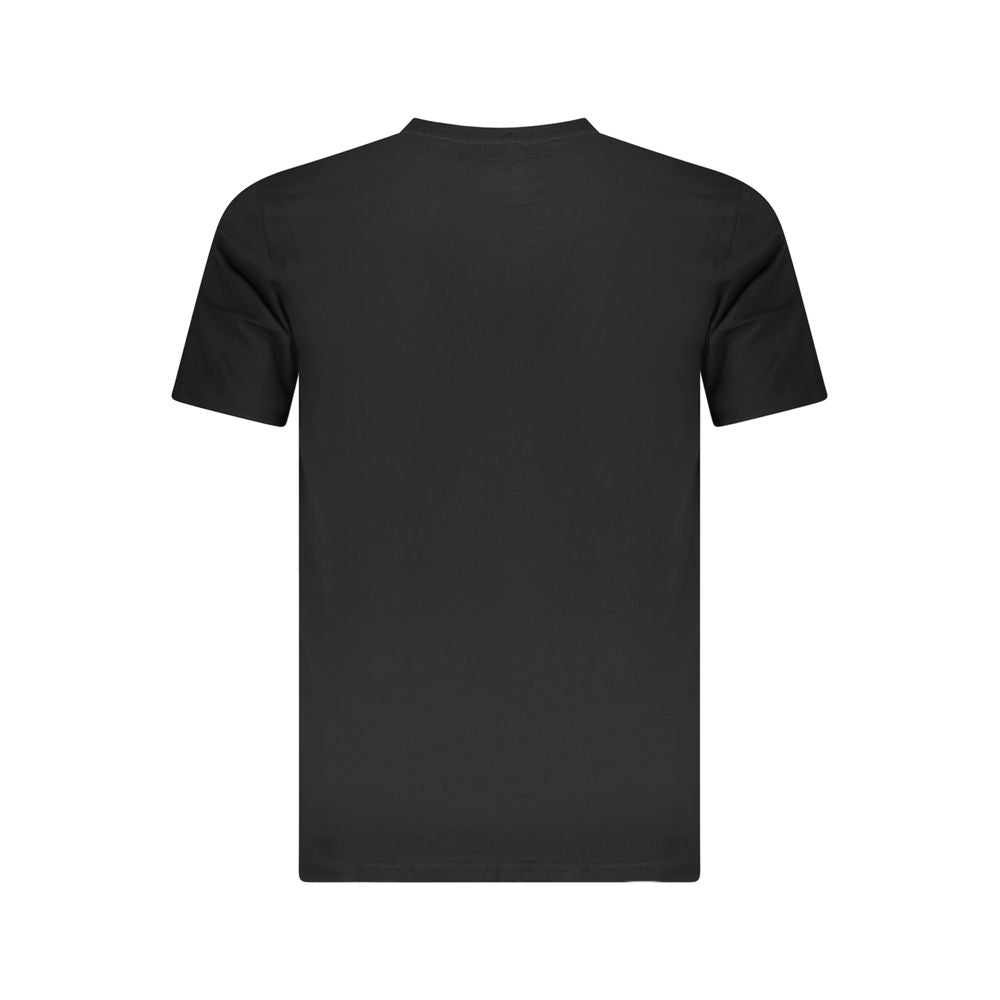 Camiseta negra de algodón para hombre