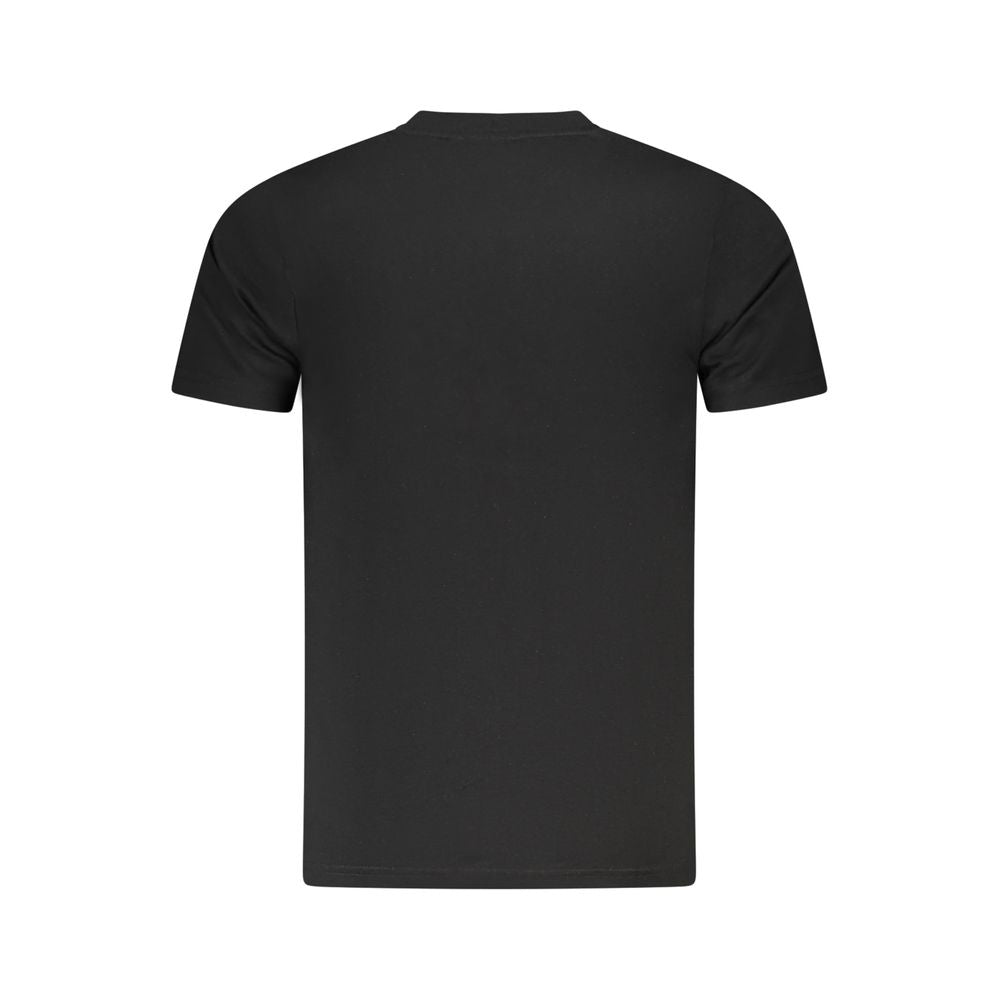 Camiseta negra de algodón para hombre