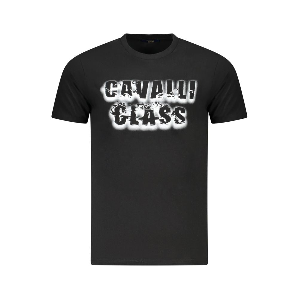 Camiseta negra de algodón para hombre