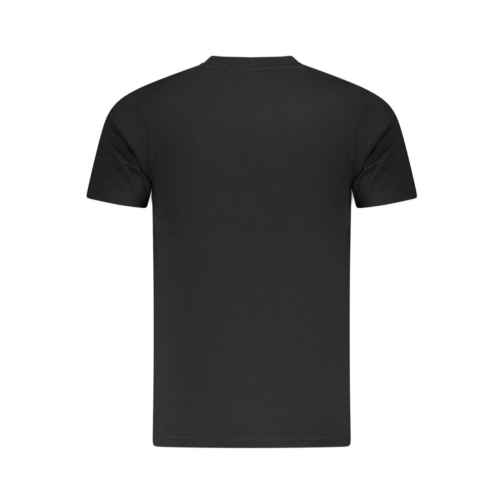 Camiseta negra de algodón para hombre