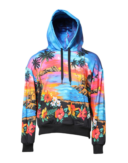 Sudadera con capucha estampada multicolor Sweater