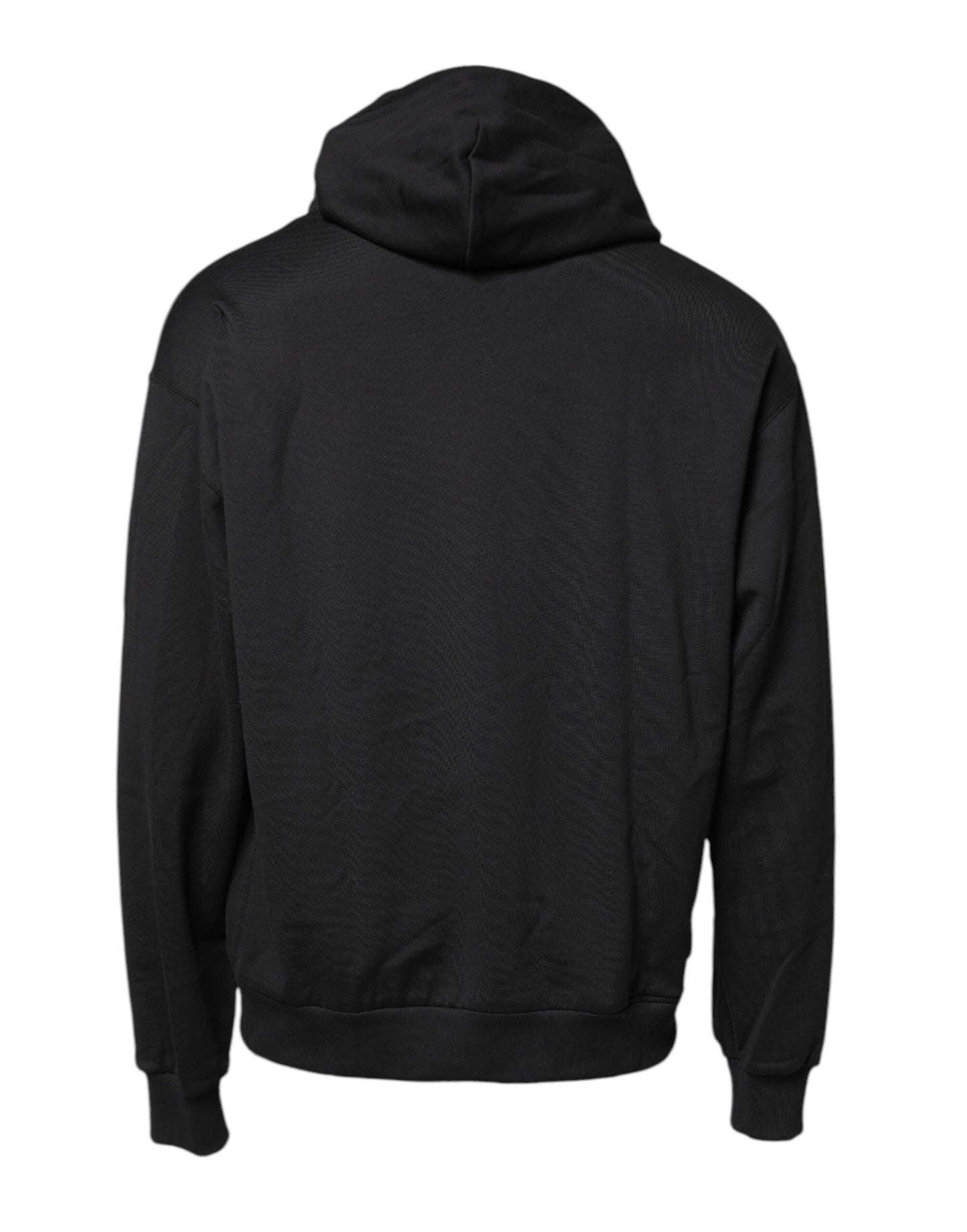 Black Embroidery Hooded Sweatshirt Sweater