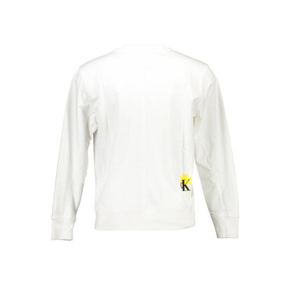White Cotton Unisex Sweatshirt