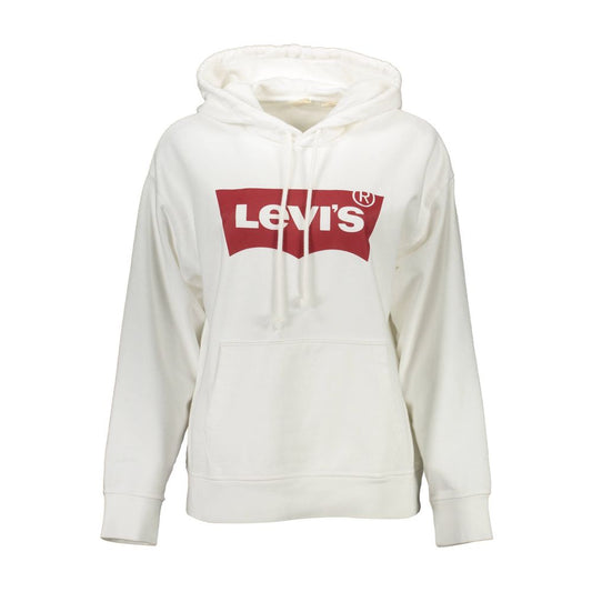 White Cotton Unisex Sweatshirt
