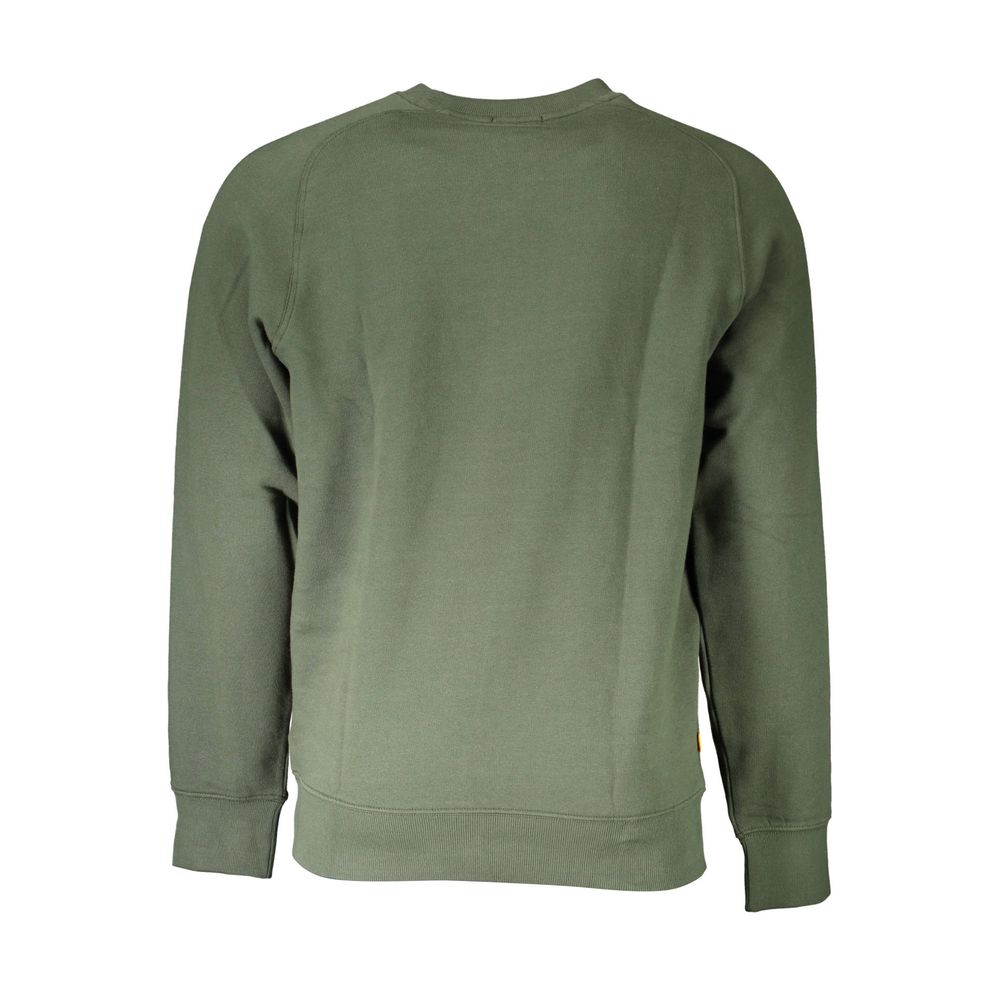 Jersey verde de algodón con cuello redondo