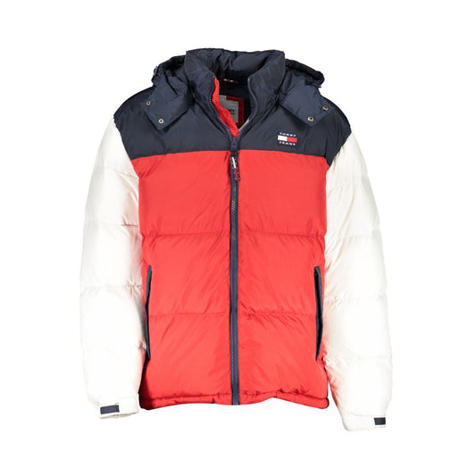 Blue Polyester Men Jacket