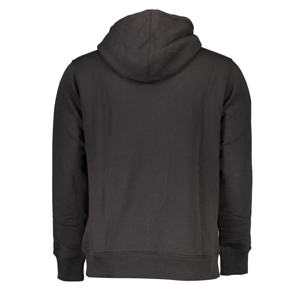 Black Cotton Men Sweater