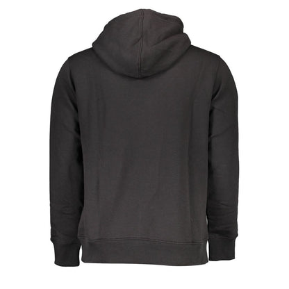 Black Cotton Men Sweater