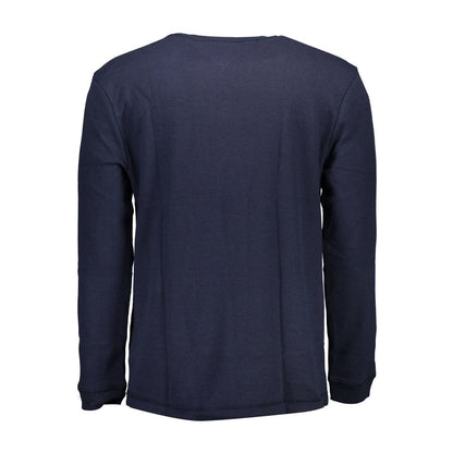 Jersey azul de algodón para hombre