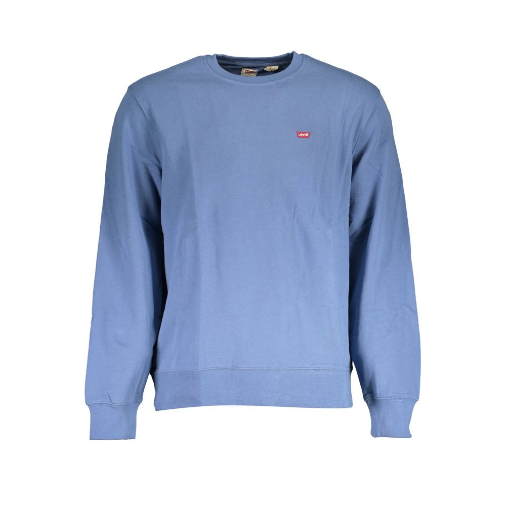 Jersey azul de algodón para hombre