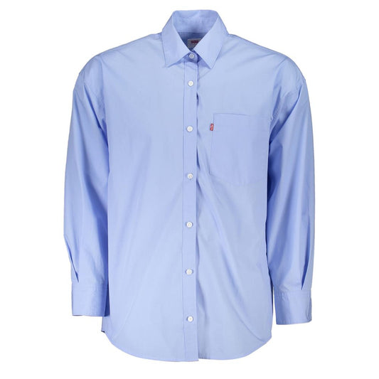 Light Blue Cotton Men Shirt