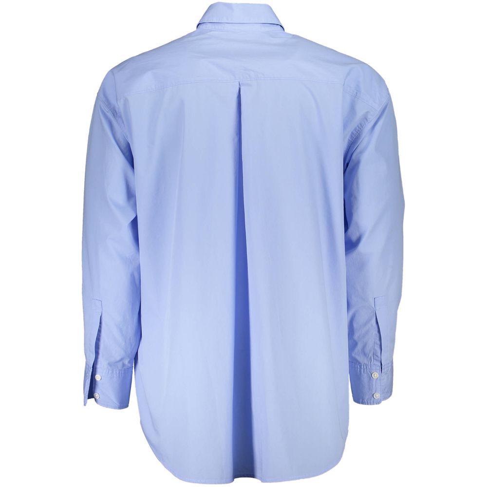 Light Blue Cotton Men Shirt