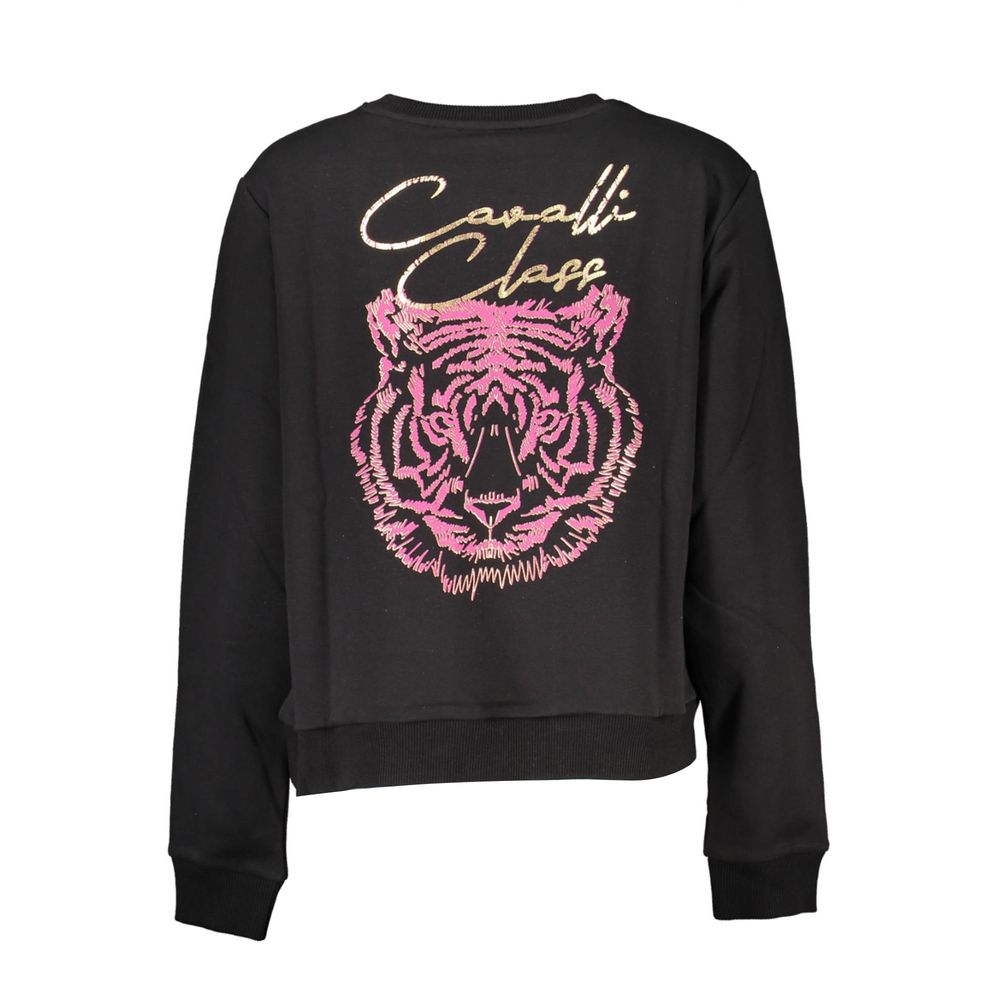 Black Cotton Women Sweater
