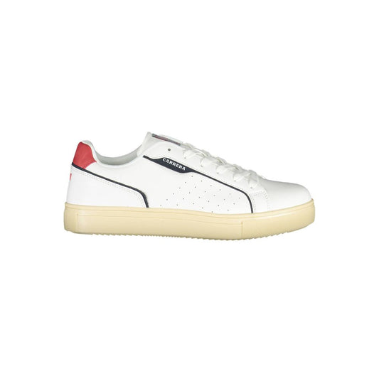 White Polyethylene Men Sneaker