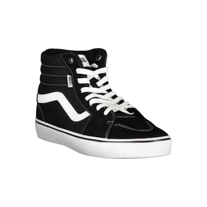 Black Polyester Sneaker