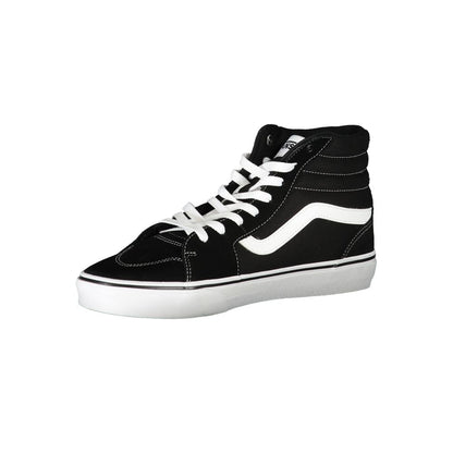 Black Polyester Sneaker