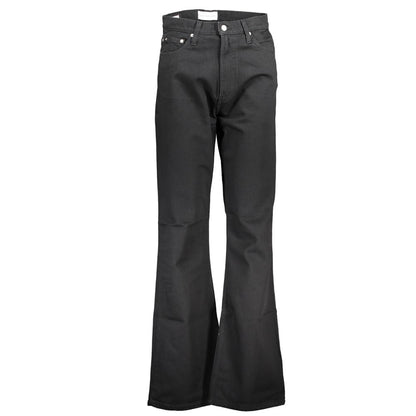 Elegante vaquero orgánico negro de corte bootcut