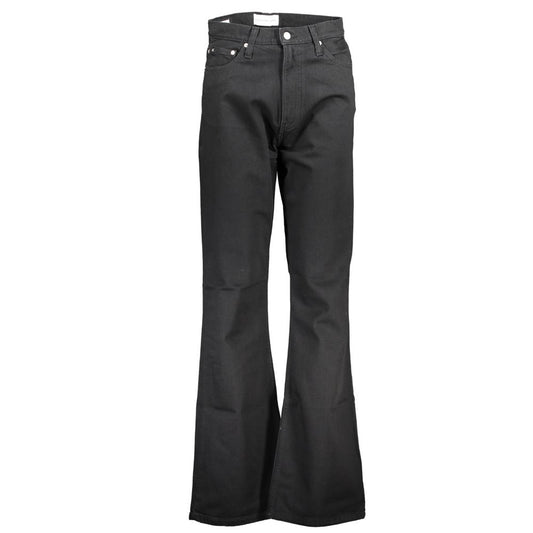 Elegante vaquero orgánico negro de corte bootcut