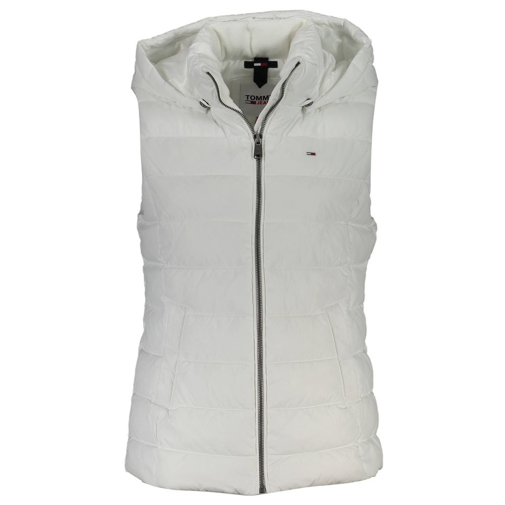 Chaqueta blanca de poliéster para mujer