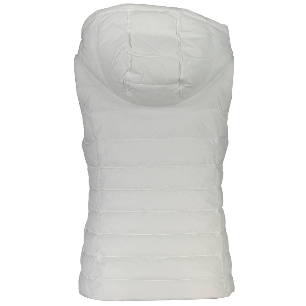 Chaqueta blanca de poliéster para mujer
