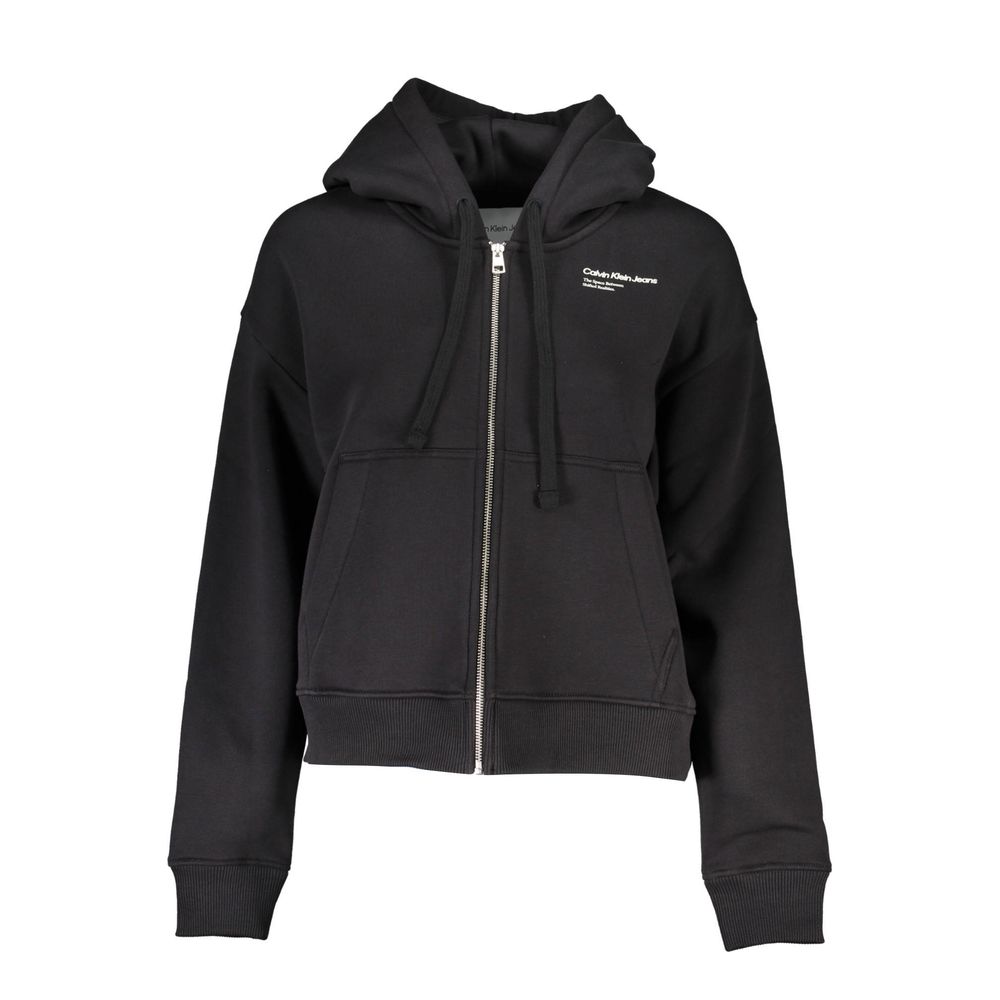 Sudadera elegante de forro polar con capucha y bordado