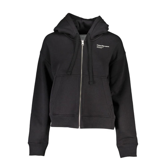 Sudadera elegante de forro polar con capucha y bordado