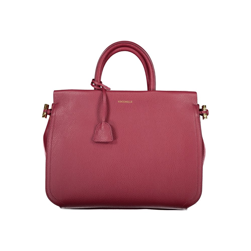 Bolso de piel rojo