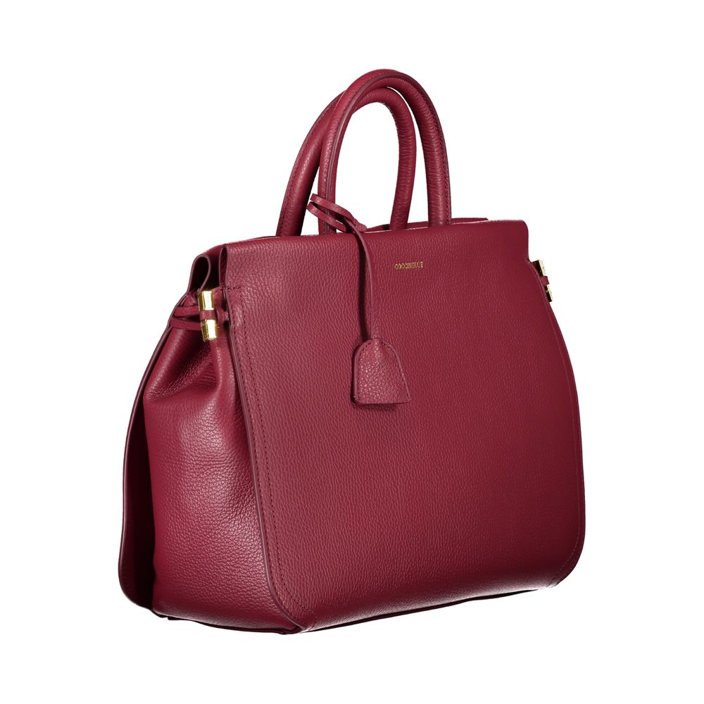 Bolso de piel rojo