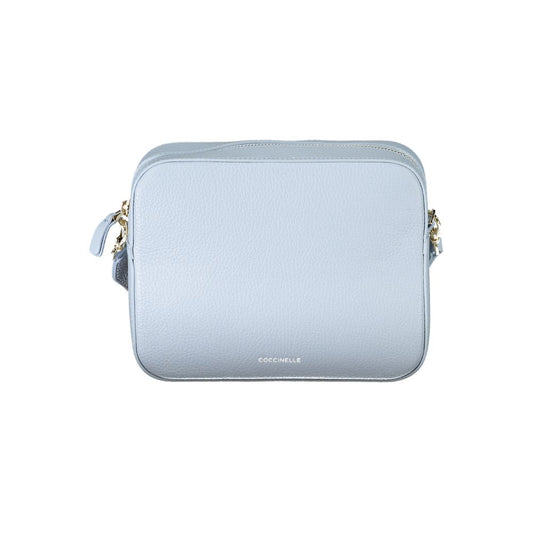 Light Blue Leather Women Handbag
