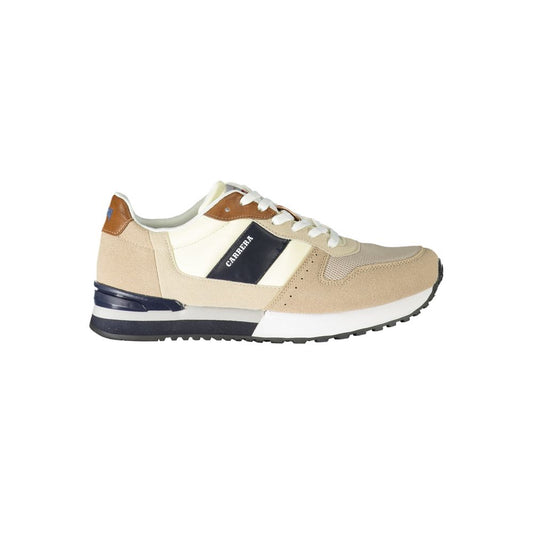Zapatilla de deporte de poliéster beige