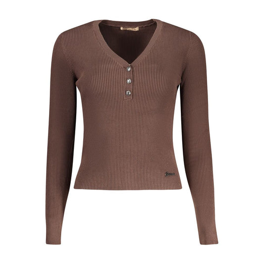 Jersey marrón de viscosa