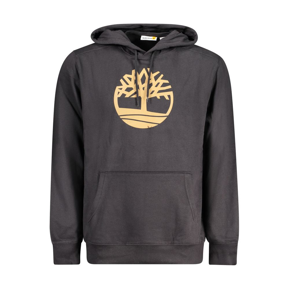 Black Cotton Men Sweater